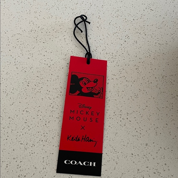 Coach Disney Mickey Mouse X Keith Haring Highline Tote Bag - Picture 14 of 14